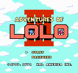 Adventures of Lolo 3: Title